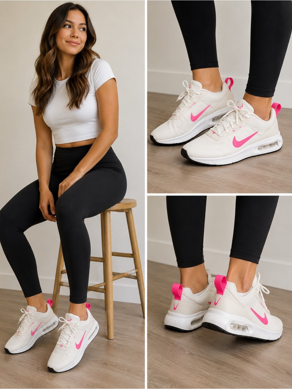NIB Nike Air Max INTRLK Lite Cream/Pink with WH sole Sneakers – Women’s Size 8